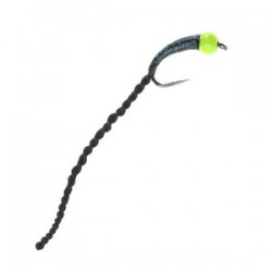 Barbless Holo Flexi Worm Bug Black - 1