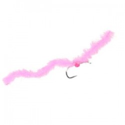 Eggstatic Worm Shrimp Pink Barbless - 1