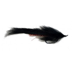 Black Leech Bunny Steelhead Fly - 1