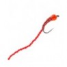Barbless Holo Flexi Worm Bug Red