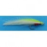 Deceiver Fly Chartreuse Over White