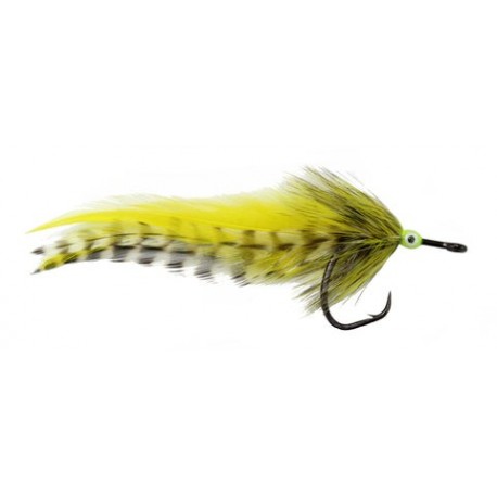 Tarpon Fly Big Eye Grizzly Yellow - 1