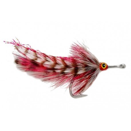 Tarpon Fly Big Eye Red Grizzly - 1