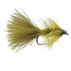 Woolly Bugger Streamer Olive Barbless - 1