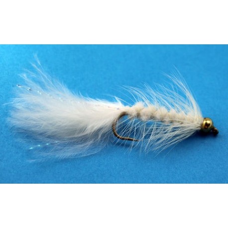 Bead Head Woolly Bugger White - 1