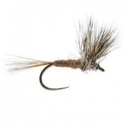 March Brown Stacked Hackle Barbless - 1