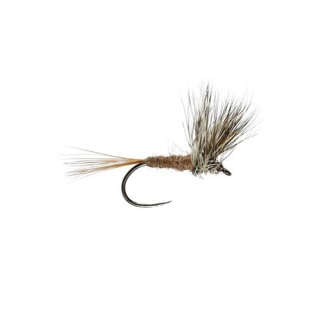 March Brown Stacked Hackle Barbless - 1