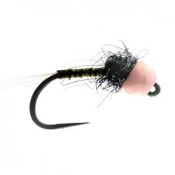 Grayling Jig Olive Quill Tungsten Bead Barbless - 1