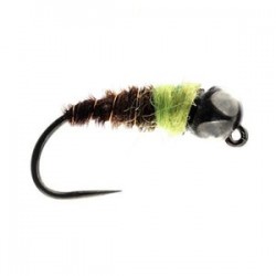 Green Bomb Tungsten Bead Nymph Barbless - 1