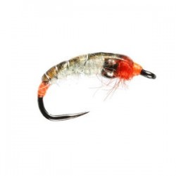 Orange Pearl Tungsten Nymph Barbless - 1