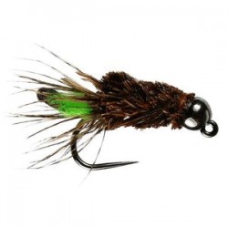 Peeping Caddis Tungsten Bead Barbless