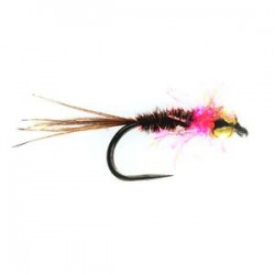 Pink Rapid Pheasant Tail Tungsten Nymph Barbless