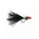 Tungsten River Streamer Black Hot Head Barbless