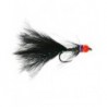Tungsten River Streamer Black Hot Head Barbless
