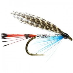 Teal Blue And Silver Winged Wet Fly - 1