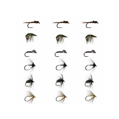 Derbyshire Wye Fly Selection Box 3 Wets & Nymphs