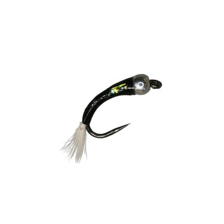 Silver Bead Black Mirage Buzzer Barbless - 1