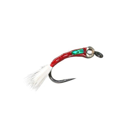 Silver Bead Bloodworm Mirage Buzzer Barbless - 1