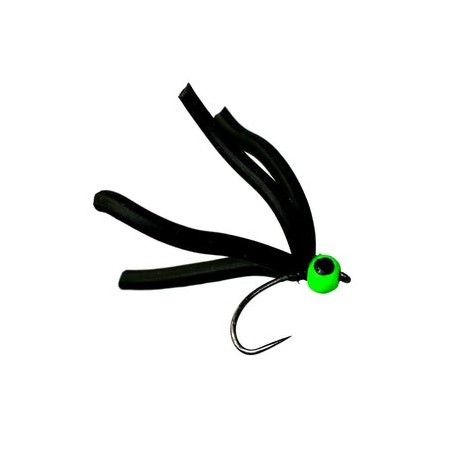 Squirmy Quad Black And Green Barbless - 1
