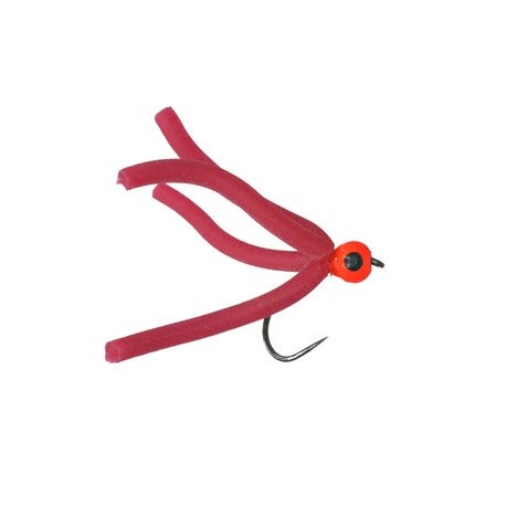 Squirmy Quad Bloodworm Barbless - 1