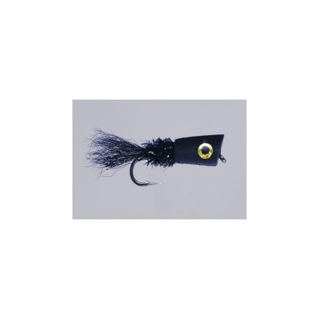 Black Panfish Popping Bug - 1