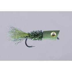 Olive Panfish Popping Bug - 1