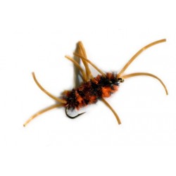 Pat's Rubber Legs Black Orange - 1